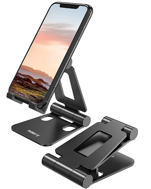 Nulaxy A4 Cell Phone Stand, Fully Foldable, Adjustable Desktop Phone Holder Crad...
